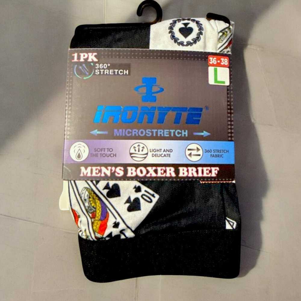 Mens large poker cards boxer briefs so 36-38